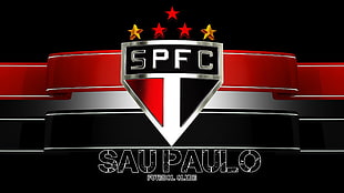 SPFC Sau Paulo logo, Sau Paulo, Brasil, soccer, sports