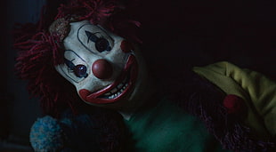closeup photography of clown