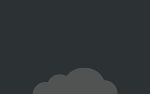 gray cloud illustration, minimalism