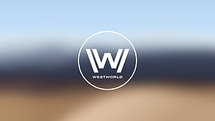 letter W logo, westworld, tv series, minimalism