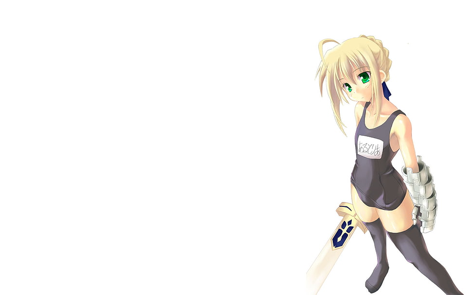 blonde haired anime character HD wallpaper
