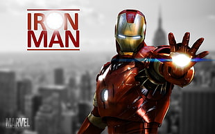 Iron Man graphic wallpaper, Iron Man, Marvel Comics, superhero, The Avengers