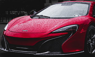 red and black sports car HD wallpaper