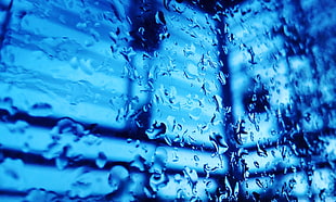 water droplets, Drops, Glass, Liquid