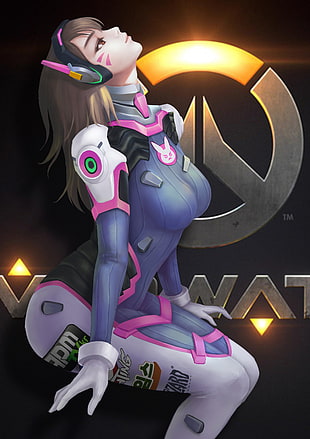 woman Overwatch character HD wallpaper