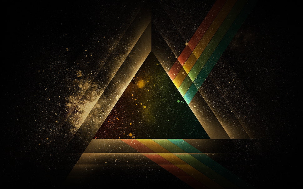 triangle illustration HD wallpaper