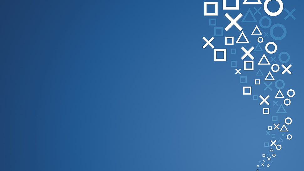 PlayStation buttons logo wallpaper HD wallpaper
