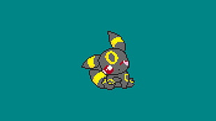 Umbreon Pokemon illustration, Pokémon, Umbreon, pixel art, pixels