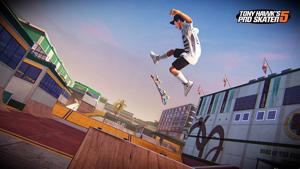 Tony Hawk's Pro Skater 5 illustration, video games, Tony Hawk's Pro Skater 5, Tony Hawk's Pro Skater HD wallpaper