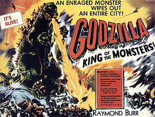Gdozilla book, Film posters, Godzilla, psychotronics, B movies HD wallpaper