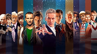 men's black suit coat, Doctor Who, Matt Smith, The Doctor, David Tennant