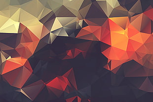 red, gray, and black geometric digital wallpaper