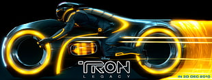 Tron Legacy graphic wallpaper, Tron: Legacy, Tron, Light Cycle HD wallpaper