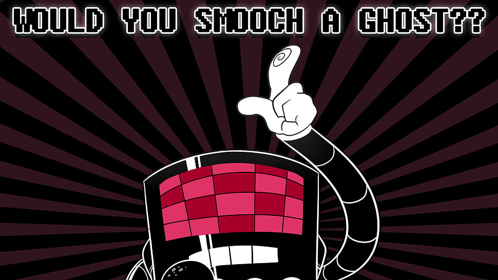 would you smooch a ghost?? illustration HD wallpaper