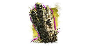 Groot portrait, Groot, Guardians of the Galaxy HD wallpaper