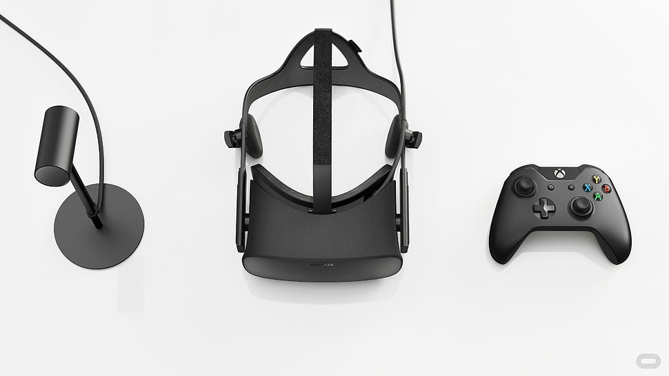 Xbox One controller, VR box, and mic HD wallpaper