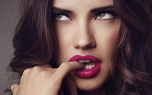 Adriana lima,  Face,  Close-up,  Mysterious HD wallpaper