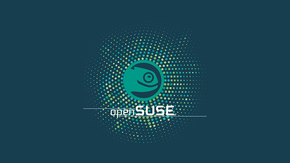OpenSuse logo, openSUSE, Linux, gecko HD wallpaper