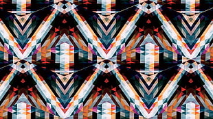 multicolored abstract illustration, abstract, geometry, Andy Gilmore, symmetry HD wallpaper