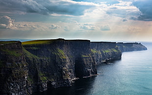 green mountain, nature, landscape, cliff, Ireland HD wallpaper