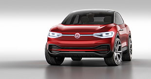 red Volkswagen concept car