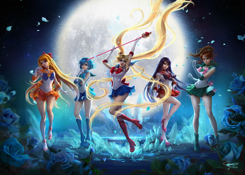 Sailor Moon illustration HD wallpaper