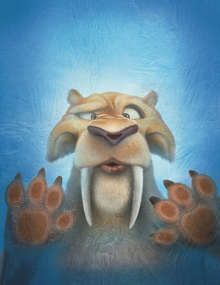 Diego of Ice Age painting HD wallpaper