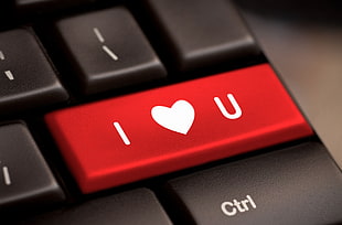 I love you button keyboard