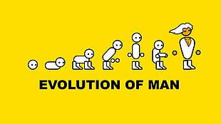 evolution of man text overlay, minimalism, PC gaming, PC Master  Race