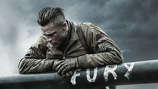 Brad Pitt, Fury, Fury (movie), Brad Pitt, movies HD wallpaper