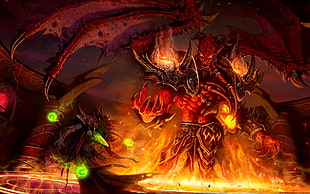 Warcraft demon poster HD wallpaper