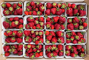 bunch of strawberries, Strawberry, Berries, Ripe