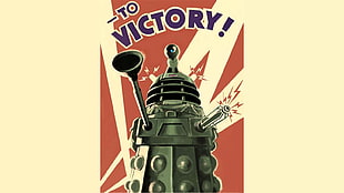 gray To Victory illustration, Daleks, Doctor Who HD wallpaper