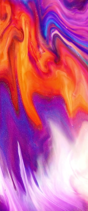 red, purple, and orange abstract painting, Ipod, iPhone, iPad, iOS
