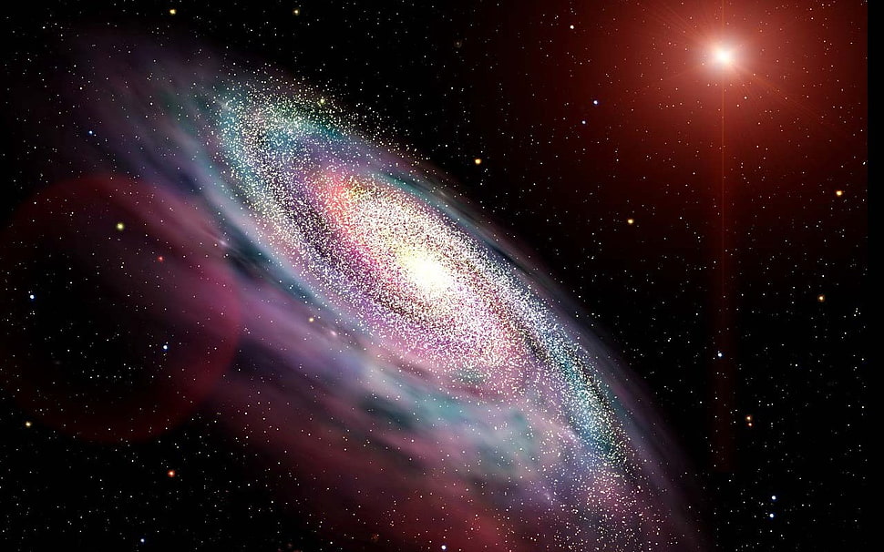 galaxy digital wallpaper, space HD wallpaper