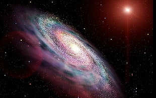 galaxy digital wallpaper, space