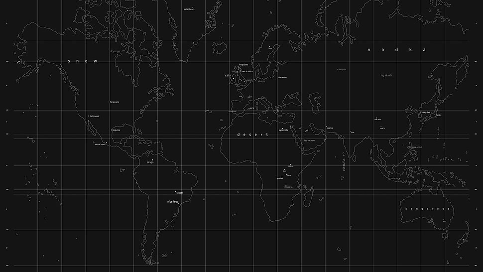 map illustration HD wallpaper