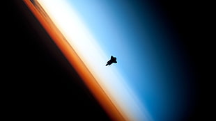 space shuttle during dawn landscape photography