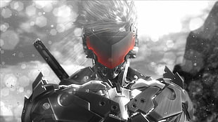 Metal Gear Solid main character, Metal Gear Rising: Revengeance, Raiden, ninja robots, sword HD wallpaper