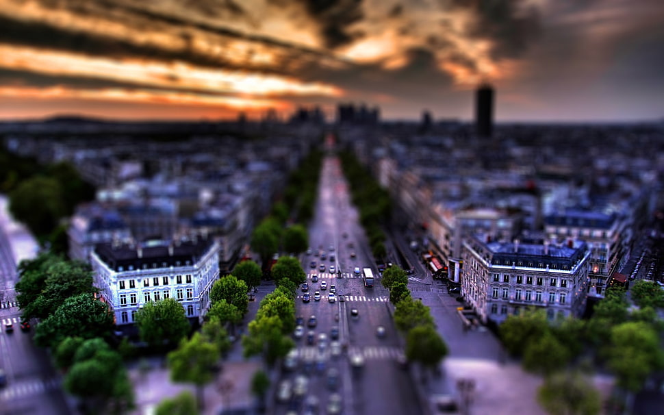 tilt shift HD wallpaper