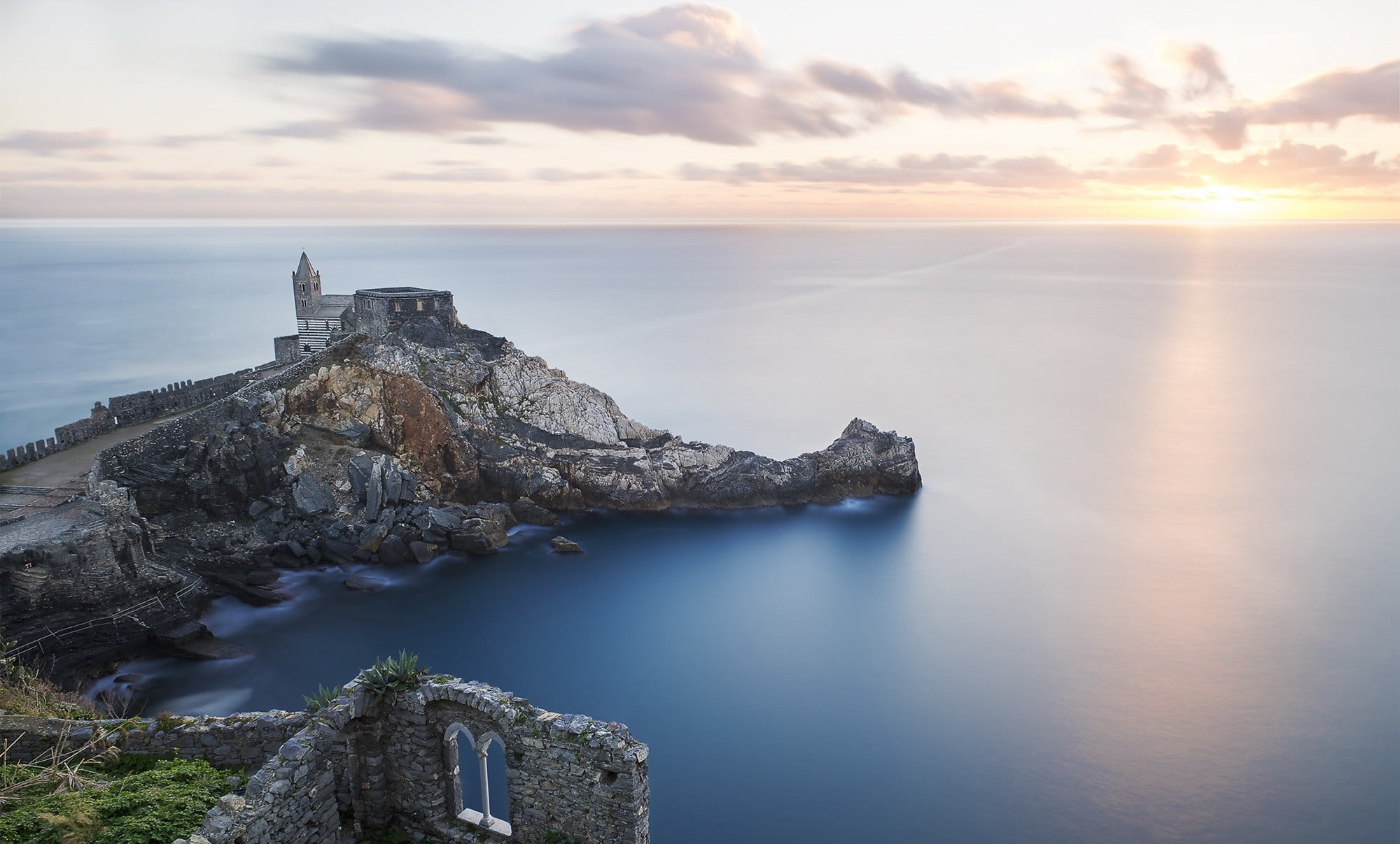 gray concrete building, architecture, castle, nature, landscape