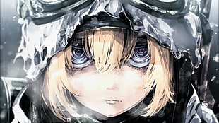female anime character wearing camouflage hat, Youjo Senki, Tanya Degurechaff, anime