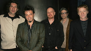 five man wearing suit jackets
