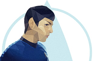 Star Trek character illustration, Spok, Star Trek, artwork HD wallpaper