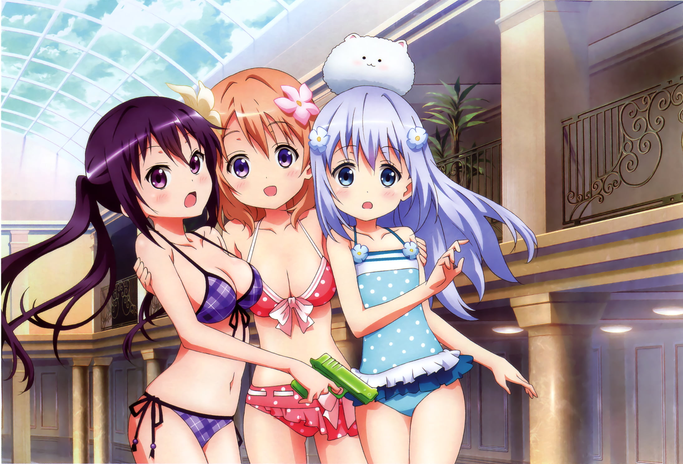 Gochuumon wa Usagi Desu ka? Bloom - Hoto Kokoa - Jouga Maya - Kafuu Chino -  Kirima Syaro - Natsu Megumi - Tedeza Rize - Ujimatsu Chiya - Tapestry -  Enjoy the journey (Anime University COOP)