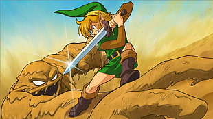 Link of Zelda illustration, animation, Link, The Legend of Zelda