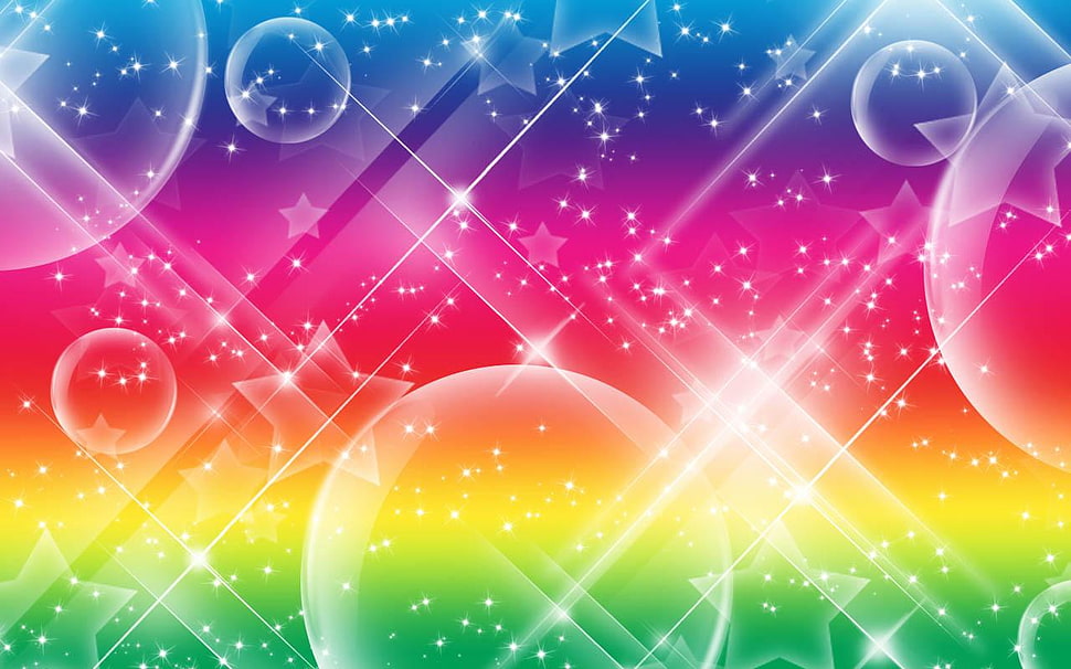 star and moon graphic wallpaper HD wallpaper