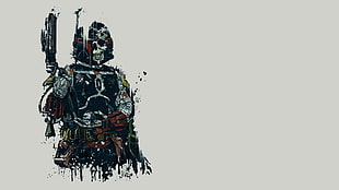 Boba Fett artwork, Boba Fett, Star Wars HD wallpaper
