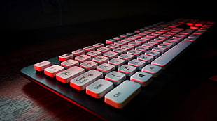black and white computer keyboard HD wallpaper
