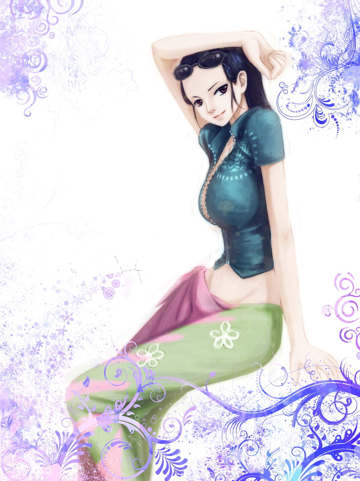 One Piece Nico Robin digital wallpaper, anime, One Piece, Nico Robin